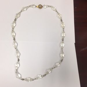 Vintage Miriam Haskell signed crystal necklace